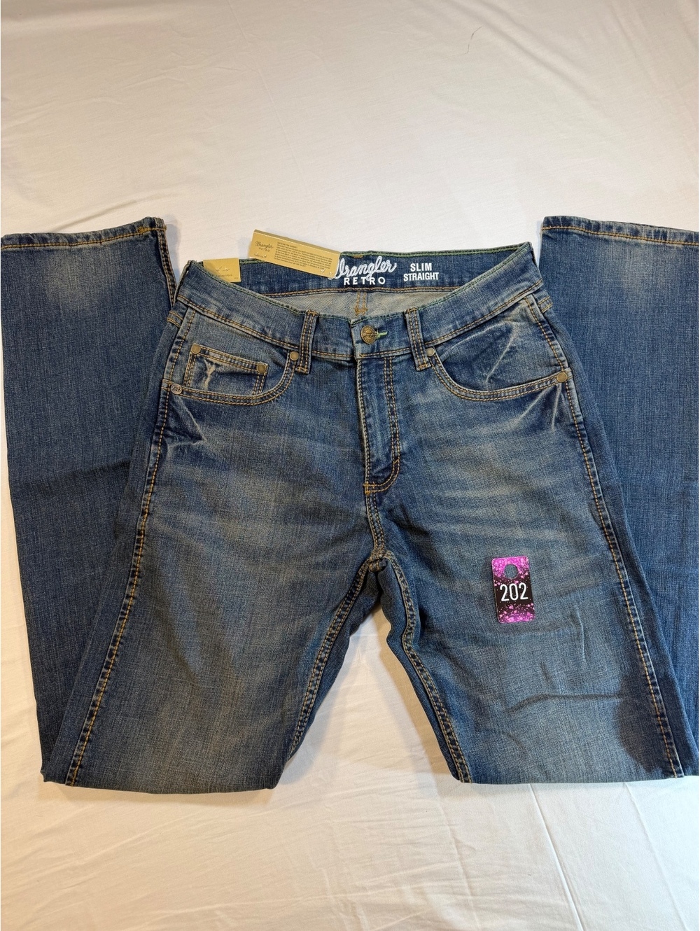 Wrangler Retro Slim Straight Jeans Size 30x34